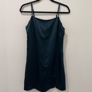 Silky Emerald Green Kendall+Kylie Dress